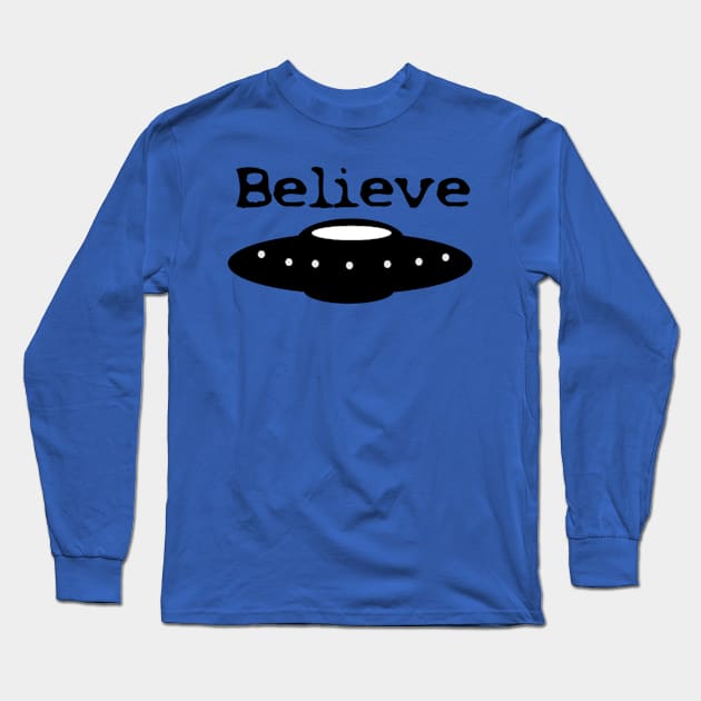 Believe UFO Long Sleeve T-Shirt by Breezer Productions